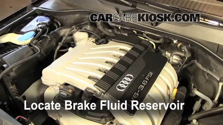 2009 Audi Q7 Premium 3.6L V6 Brake Fluid Add Fluid